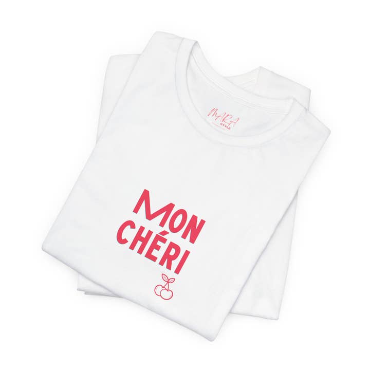 MARA Style - Wholesale Screen Printed T-Shirt - Women's - French MON CHERI Ladies Tee Shirt7