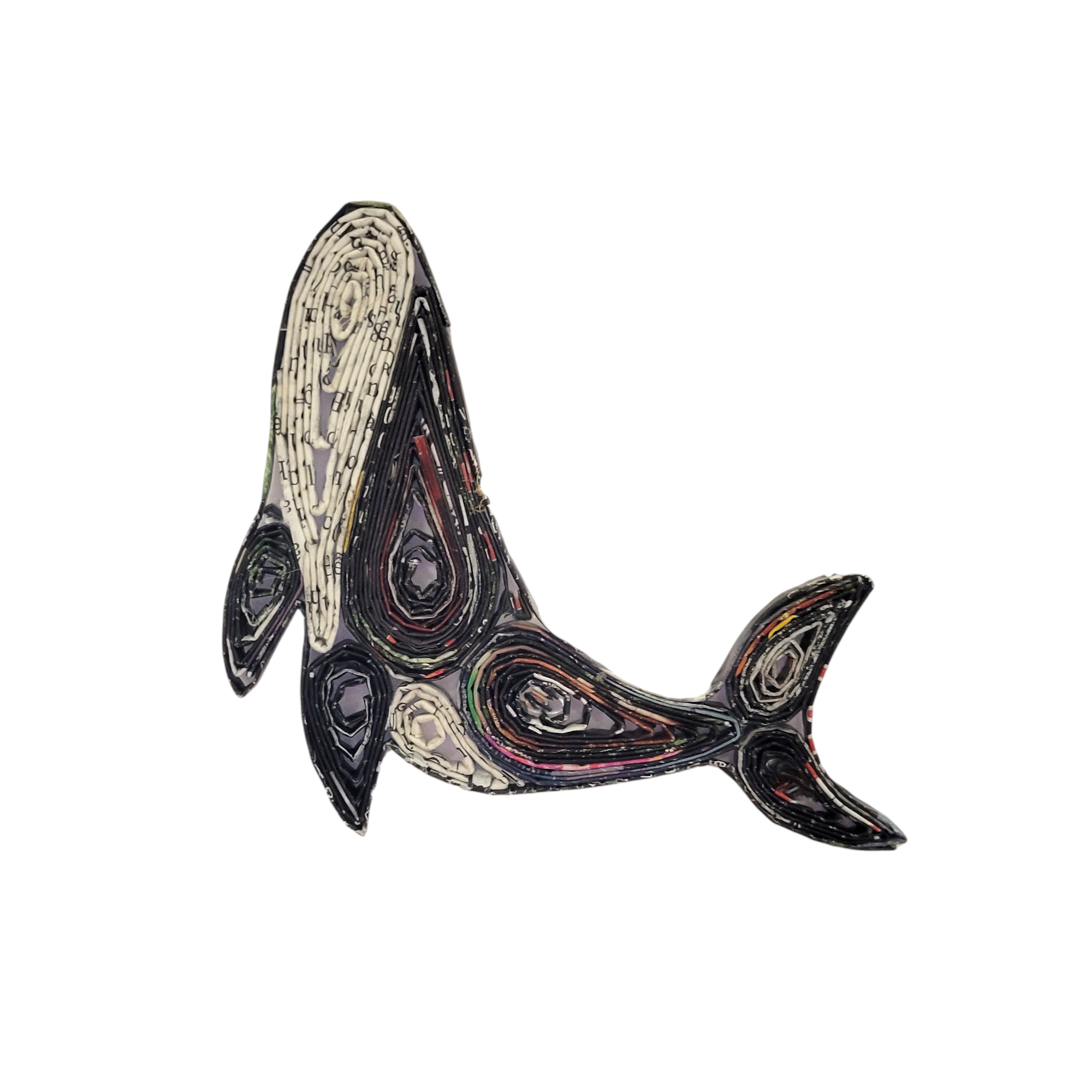 The Upcycled Paper Company - Vente Objets de décoration - Ornement baleine - Papier recyclé1