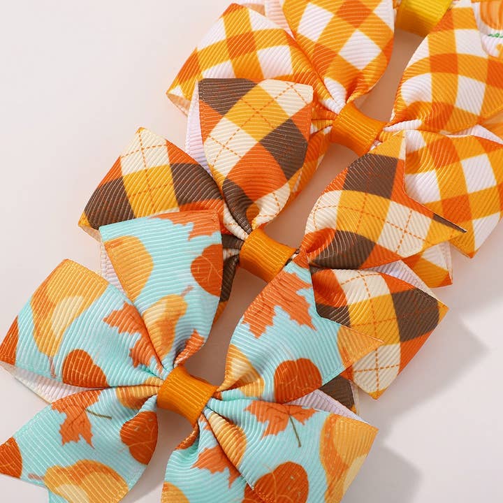 ACCITY - Wholesale Hair Clip - Kids - Thanksgiving Turkey Pumpkin Tail Hair Clip_CWAHA668127