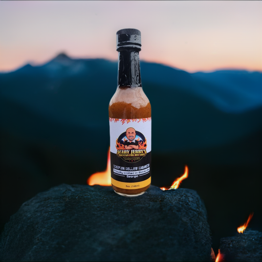 Scary Jerry's Mountain Fire Hot Sauce - Wholesale Hot Sauce - Scorpion Hollow Habanero Hot Sauce3