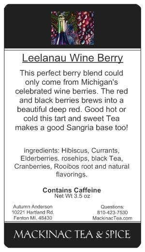 Mackinac Tea & Spice llc - Wholesale Iced Tea - Leelanau Wild Berry Iced Tea Cooler/Sangria Base2