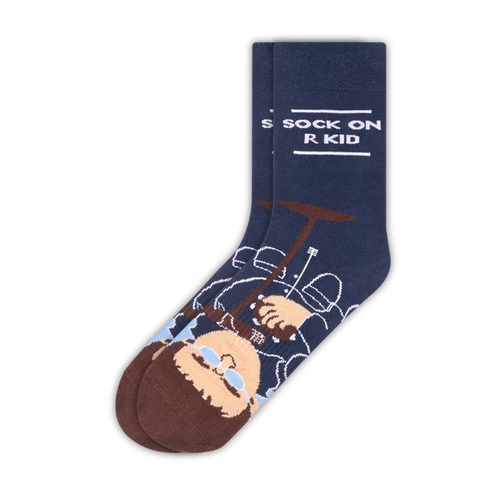 Liam Gallagher Navy Sock for wholesale by Stand4 Socks US