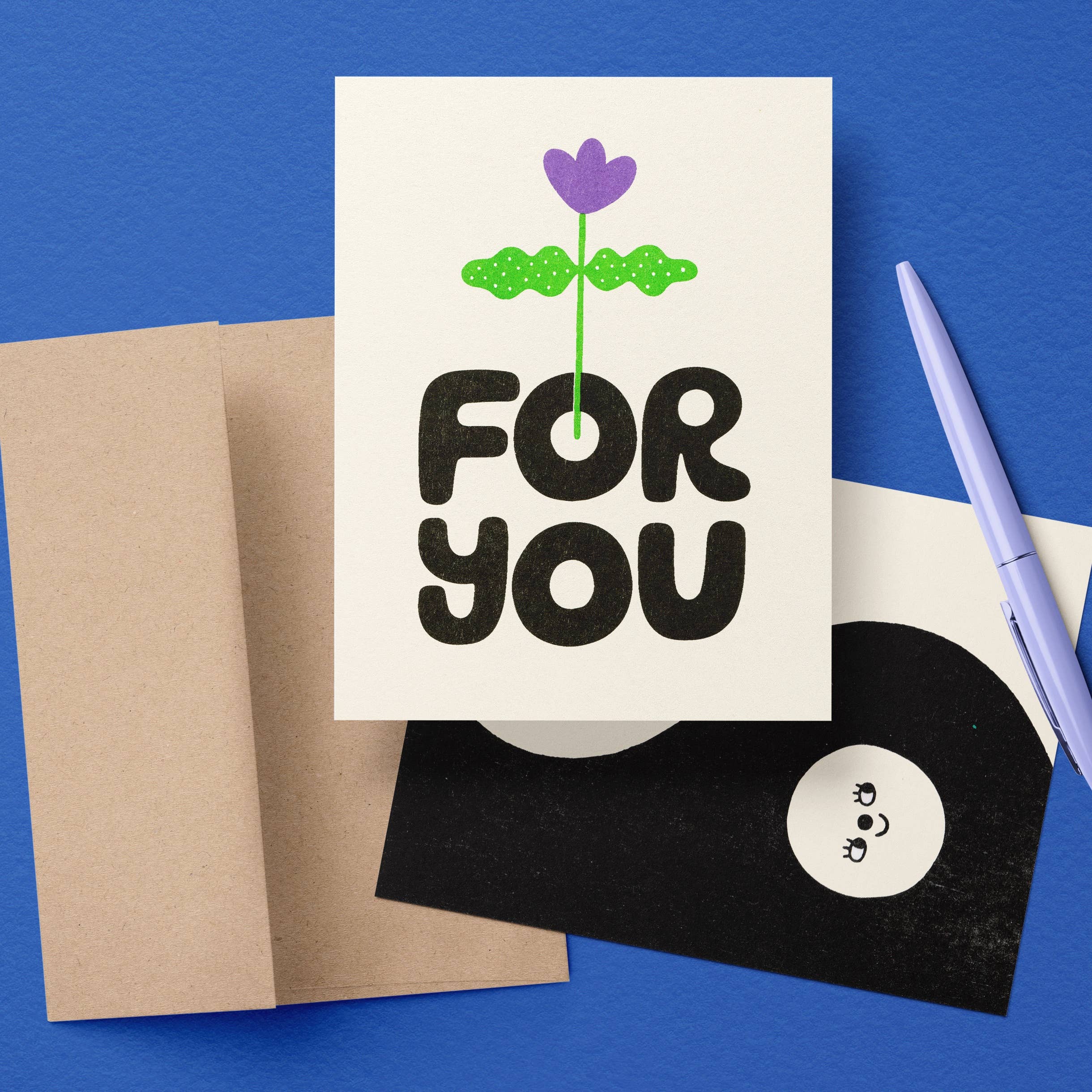 Beetle Ink Co. - Wholesale Everyday Greeting Card - Yin Yang Friends Risograph Card2