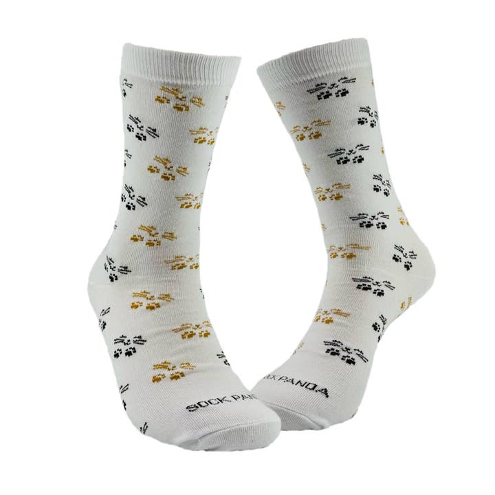 Cat Face and Paws the Sock Panda (Adult Medium - Women's Shoe Sizes 5-10) for wholesale by Sock Panda