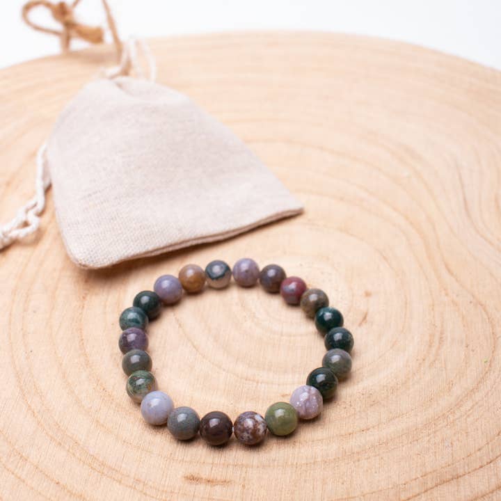 Sattva Rocks | STRENGTH | Indian Agate Healing bracelet for wholesale by Sattva Rocks