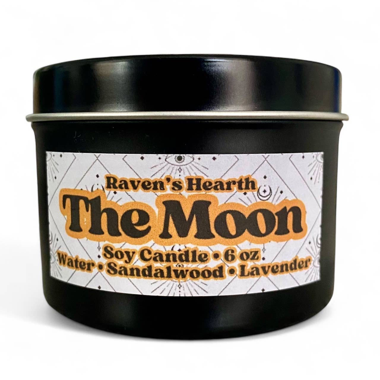 Raven’s Hearth – Großhandel Kerze im Glas / gefüllte Kerze – The Moon Tarot Sojakerze | Wasser, Sandelholz & Lavendel4