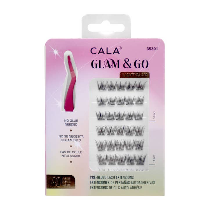 PINEAPPLE Beauty - Wholesale False/Fake Eyelashes - CALA 35301 Glam & Go Light Glam Pre-Glued Lash Clusters - 6