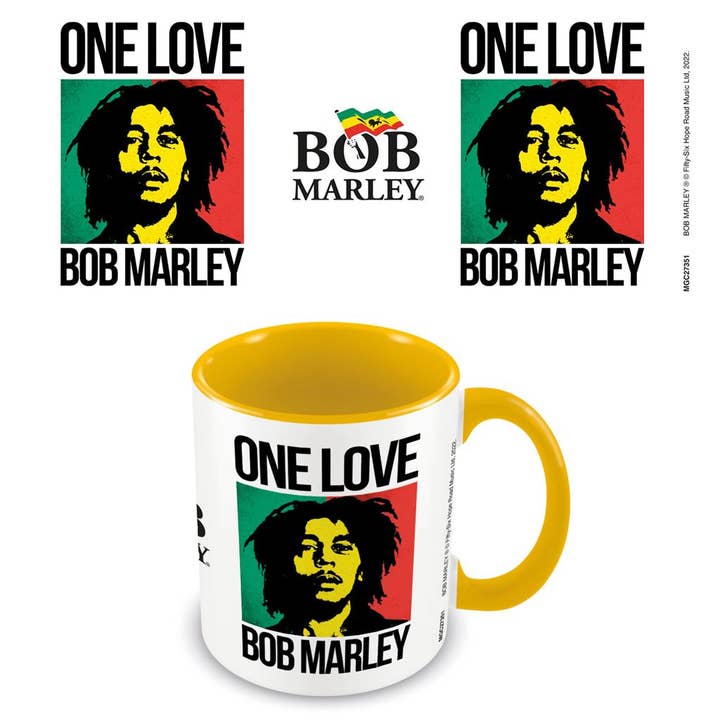 Tasse jaune Bob Marley (One Love) pour la vente par Pyramid International