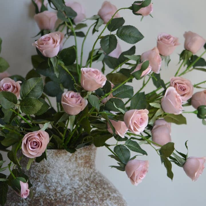 Angel Isabella - Wholesale Artificial Flowers - 29"-Real Touch Artificial Rose Stem-6 blooms1