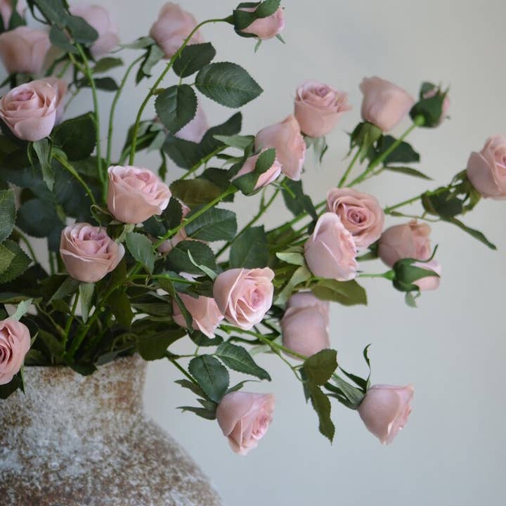 Angel Isabella - Wholesale Artificial Flowers - 29"-Real Touch Artificial Rose Stem-6 blooms