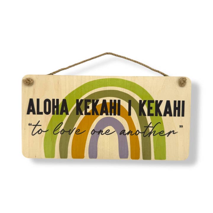 ALOHA KEKAHI I KEKAHI WOOD SIGN for wholesale by Homegrown