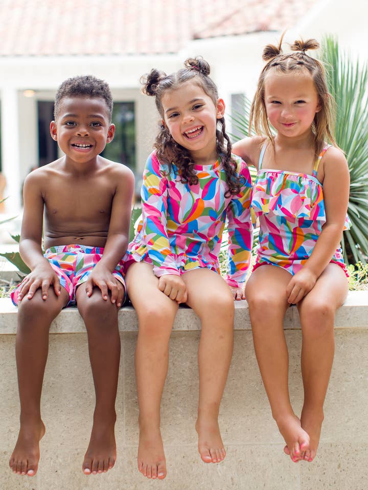 Pink Boys Tropical Adventure Swim Trunks
for wholesale on Faire3