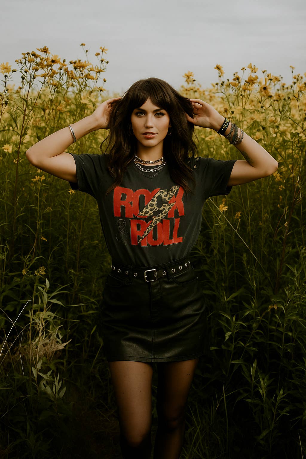 Black BC DTF ROCK N ROLL TEES, TSHIRTS, T-SHIRTS, for wholesale on Faire