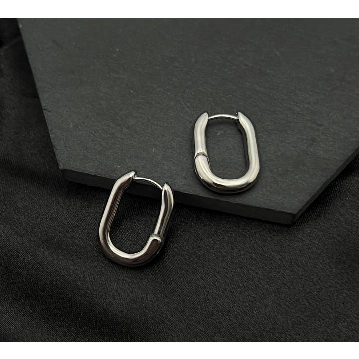 Howard's - Wholesale Hoop Earrings - Link Huggie Hoop Earrings11