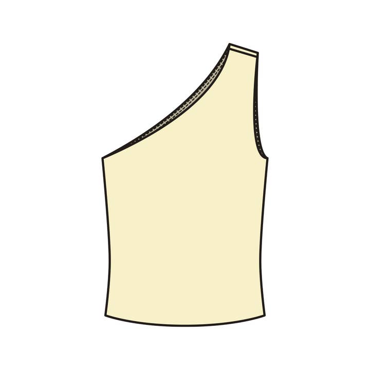 RD Style - Wholesale Tank Top - Women's - SUNNY COTTON CORE SLVLESS ONE SHOULDER TOP- 57T260S1