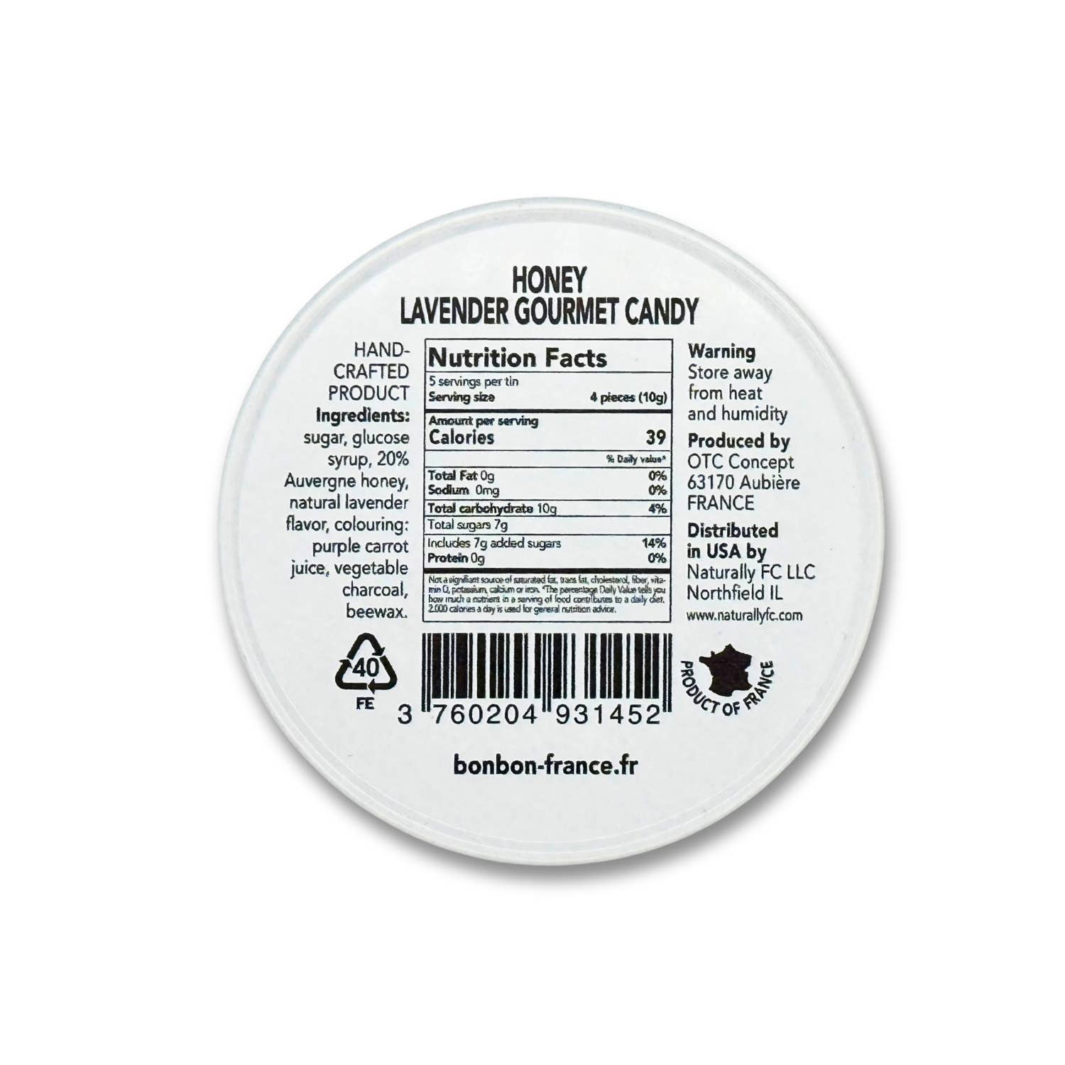 Bonbon-France - Wholesale Hard Candy - Saint-Ange Lavender Honey5