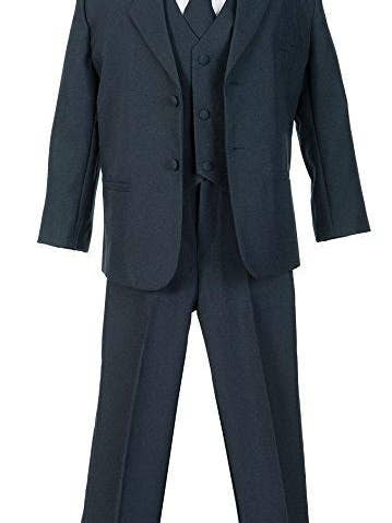 b-one inc - Vente Costume – enfant - Ensemble de 5 pièces pour garçons avec chemise et gilet 100% polyester taille 8-20 RFL-0132