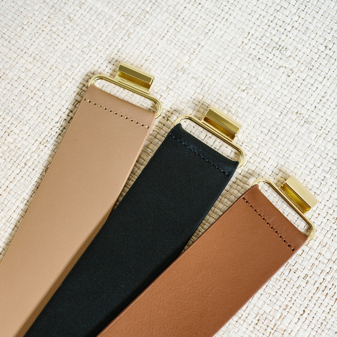 Garland - Wholesale Belt - Women's - Black Genuine Leather Interchangeable Stretch Belt 4