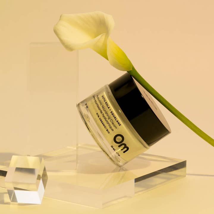 Om Organics Skincare - Wholesale Facial Moisturizer - Gotu Kola + Squalane Hyaluronic Nourishing Cream