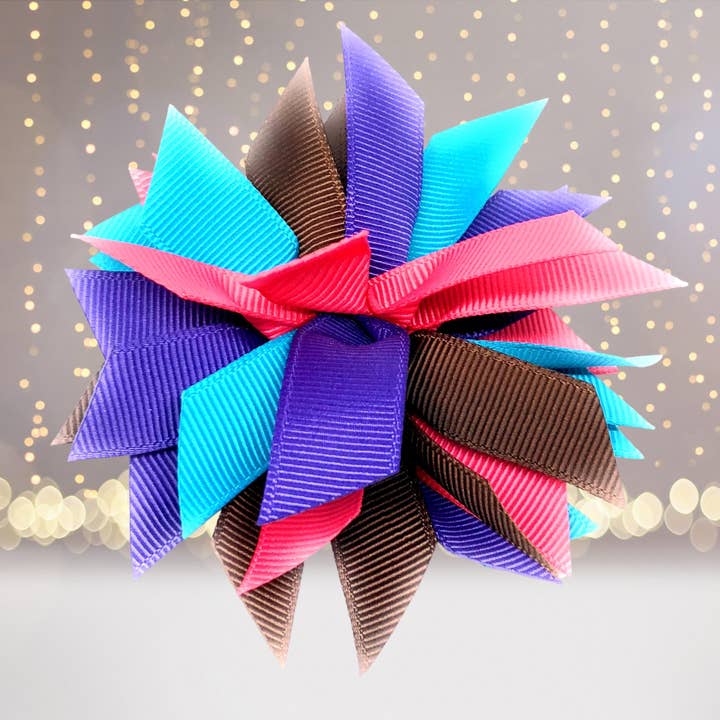 Chicky Chicky Bling Bling - Wholesale Hair Bow - Kids - Girls Small Pom Pom Hair Bow