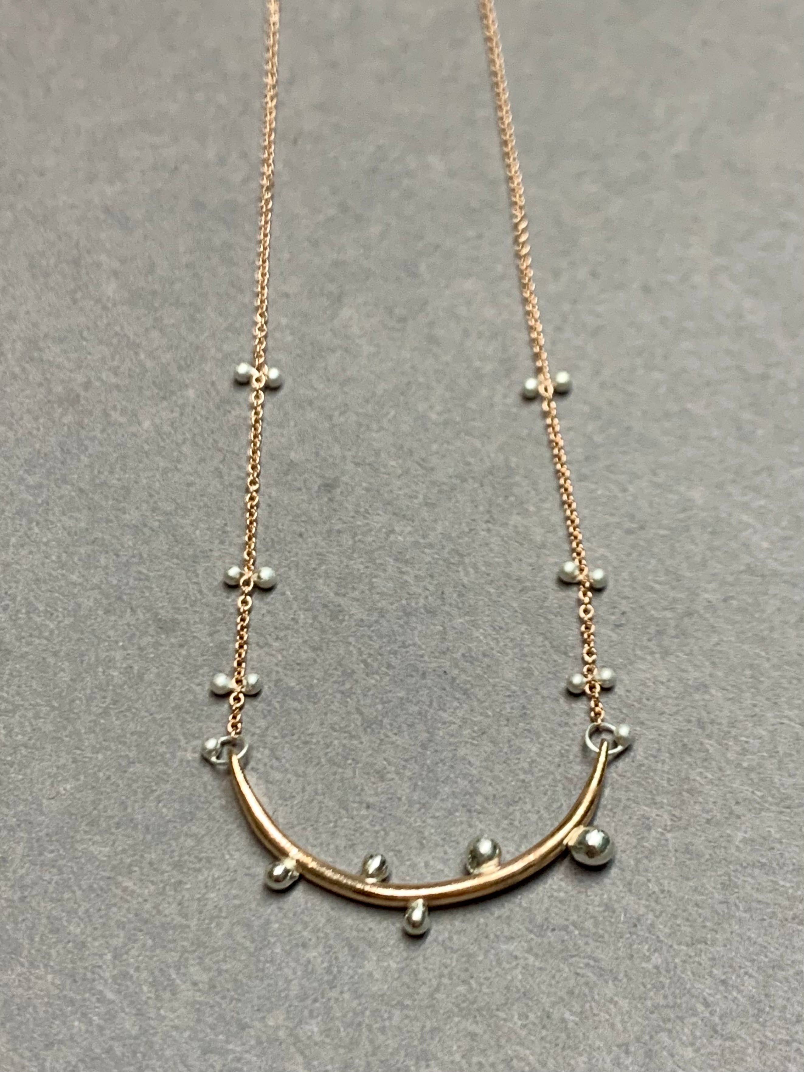 YedOmi Jewelry - Wholesale Link & Chain Necklace - Small Bulb Bar Necklace- 18 inches2