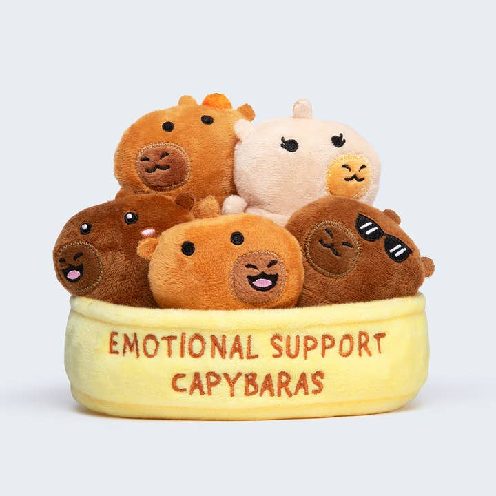 Emotional Support Capybaras by Relatable – A Cozy Capybara Plush Gift Set and other Purchase Wholesale smoon. Free Returns & Net 60 Terms on Faire trending on Faire.