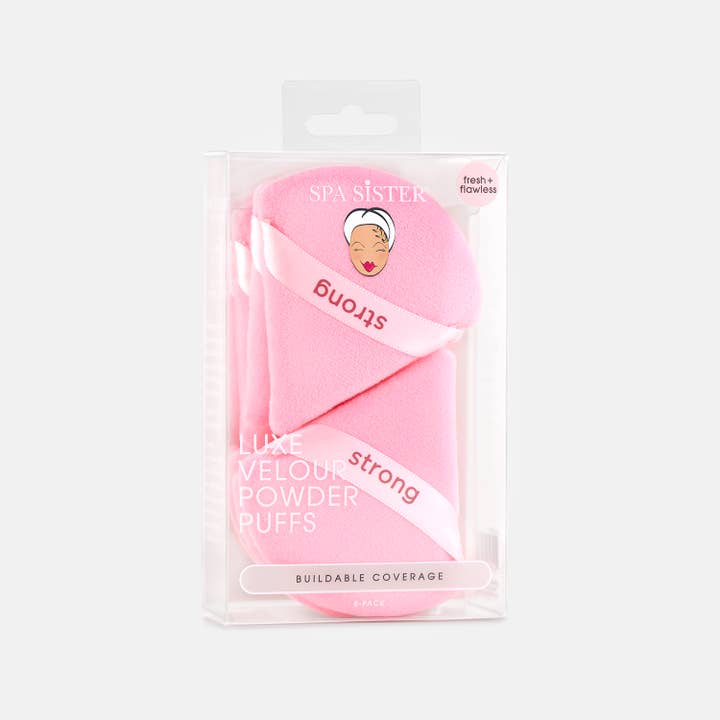Bath Accessories Company - Wholesale Makeup Sponge/Blender - Luxe Velour Powder Puffs 8pc2