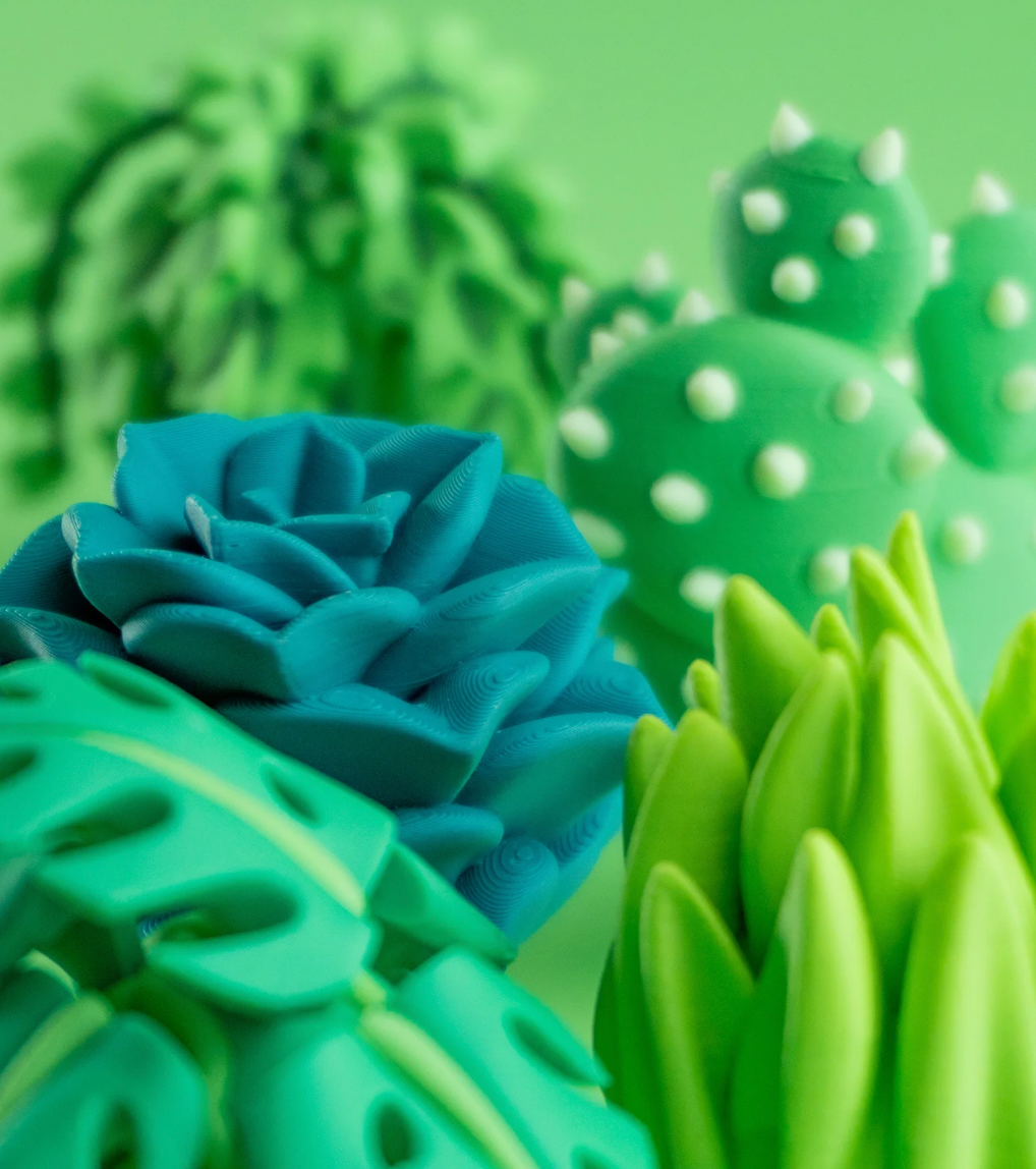 Great American Designs - Wholesale Decorative Figurine - Blob Plants, Mini Plant Collectible Art Toy with Pot, 3D 12