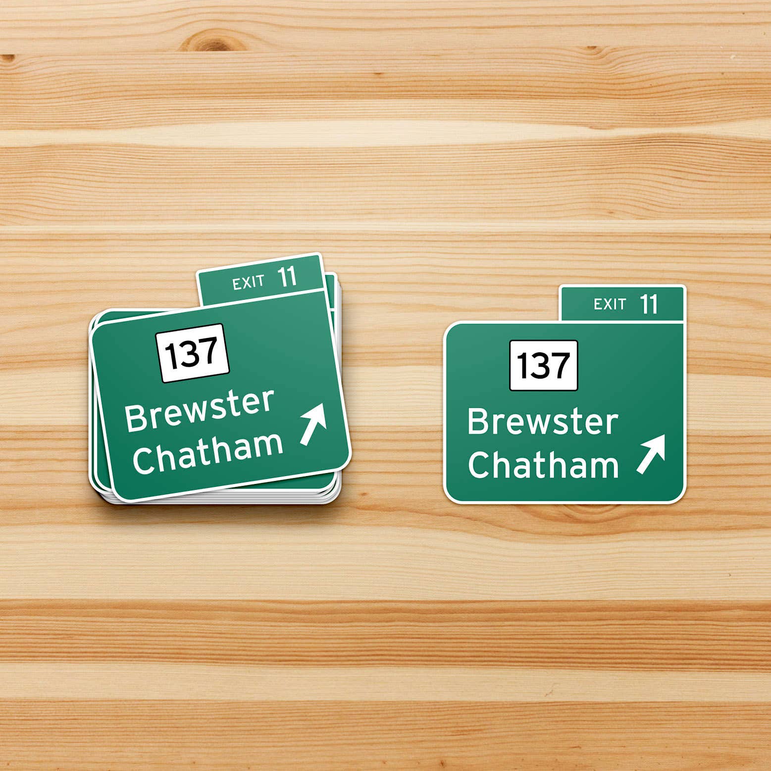 Cape Cod Stickers - Wholesale Sticker - Exit 11 Route 6 Old Cape Cod Exit Number Waterproof Sticker4