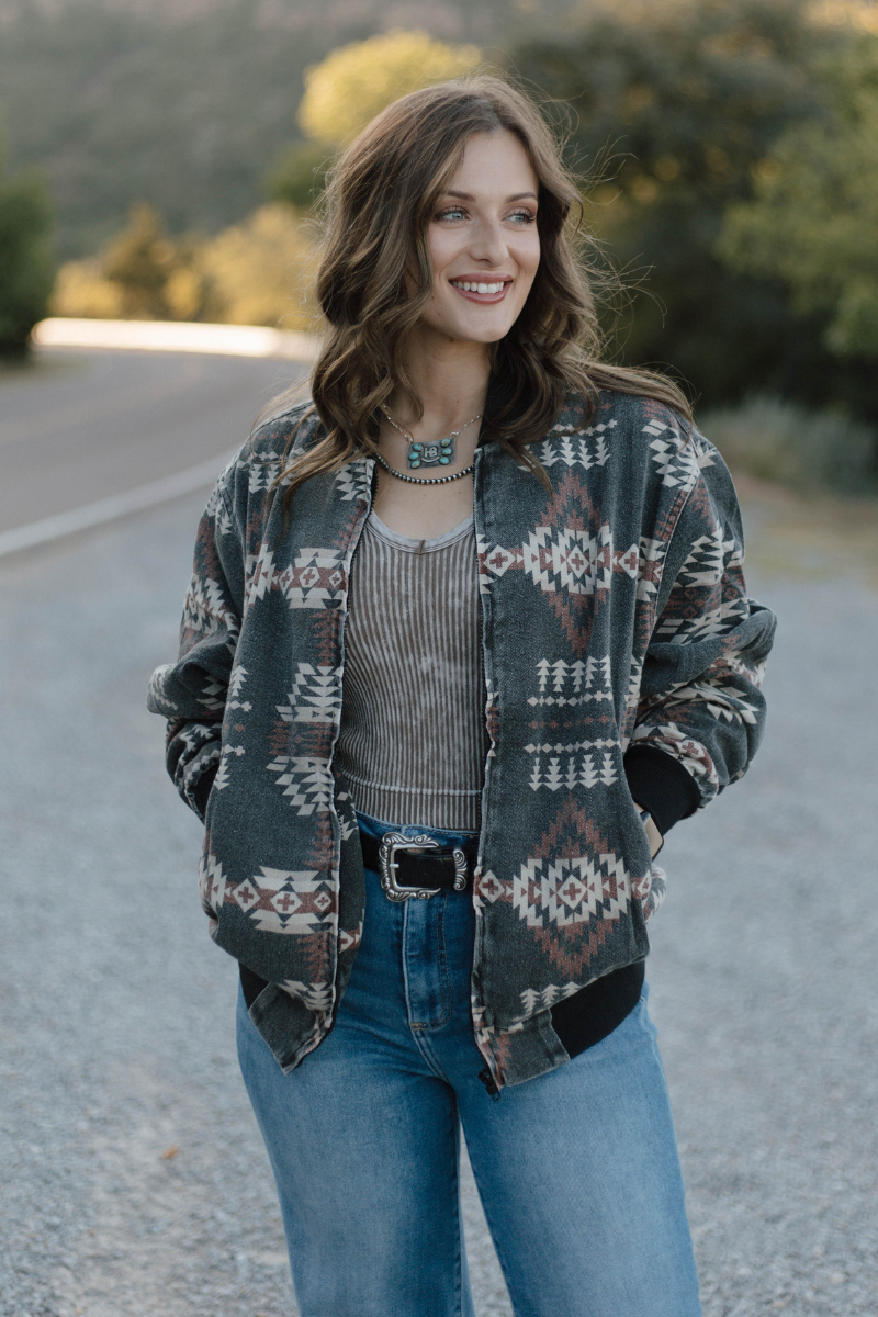 Sterling Kreek - Wholesale Bomber Jacket - Women's - Sagebrush Spirit Bomber Jacket10