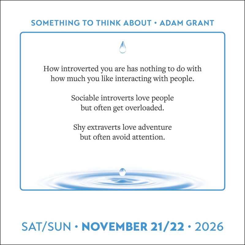 Simon & Schuster - Wholesale Calendar - Adam Grant 2026 Day-to-Day Calendar by Adam  Grant3