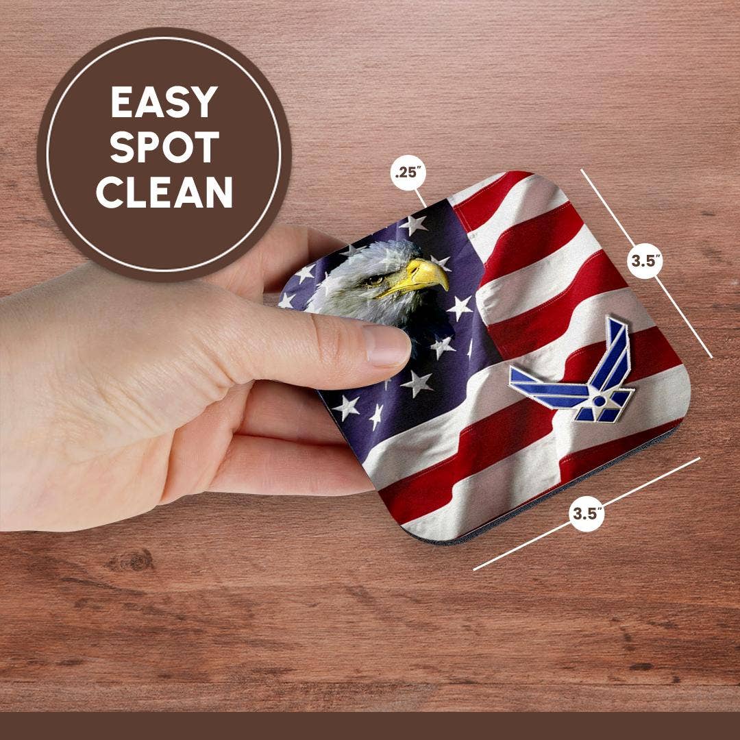 3dRose - Vendita all'ingrosso Sottobicchiere - 3dRose, Aeronautica Militare USAF, Sottobicchiere13