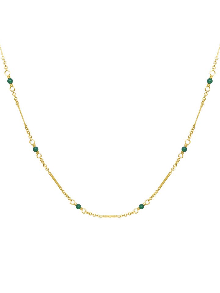 Gargantilla de jade relleno de oro para venta al por mayor de Boy Cherie