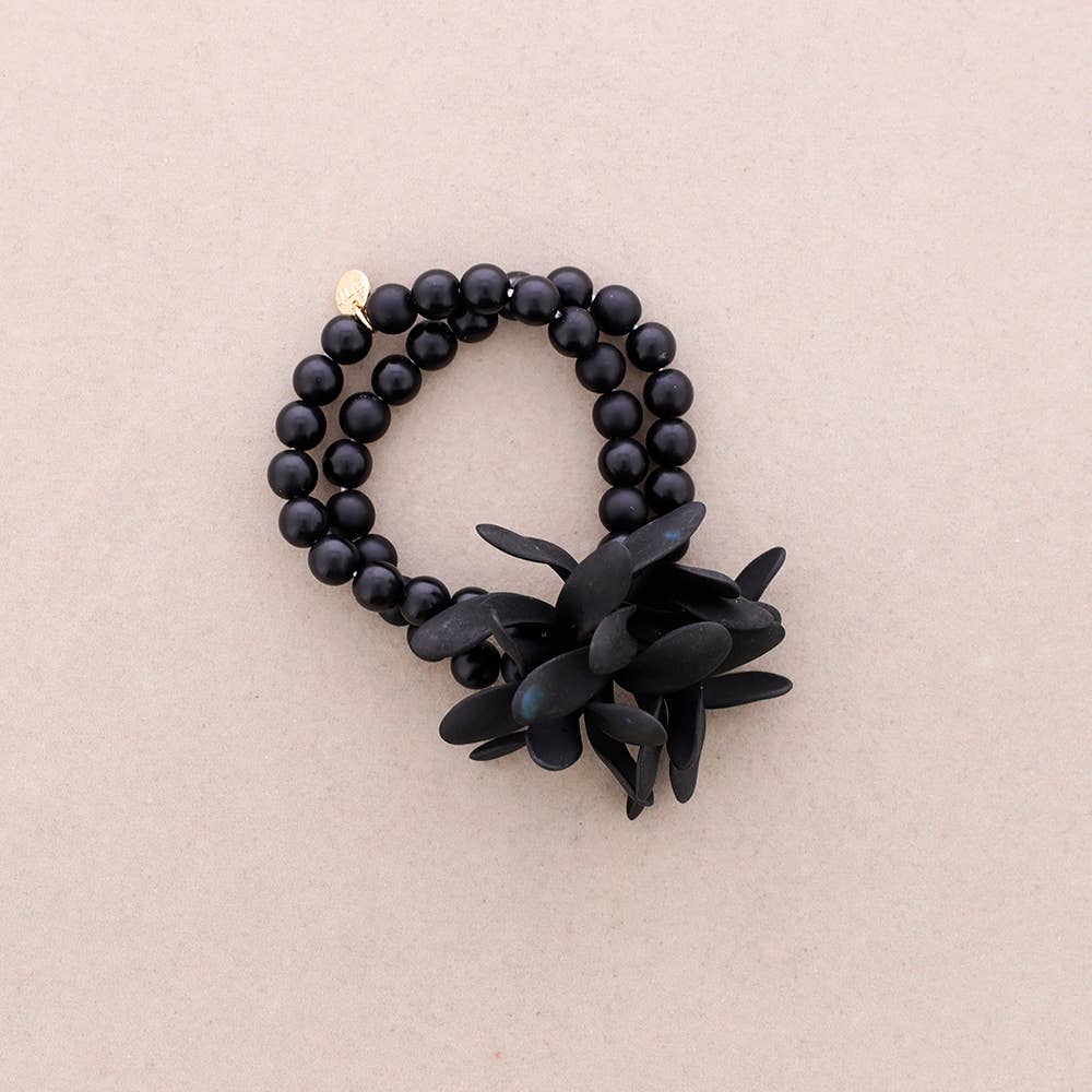 Sonata - Wholesale Beaded Bracelet - ELASTIC BRACELET RESIN FLOWER BEADS4