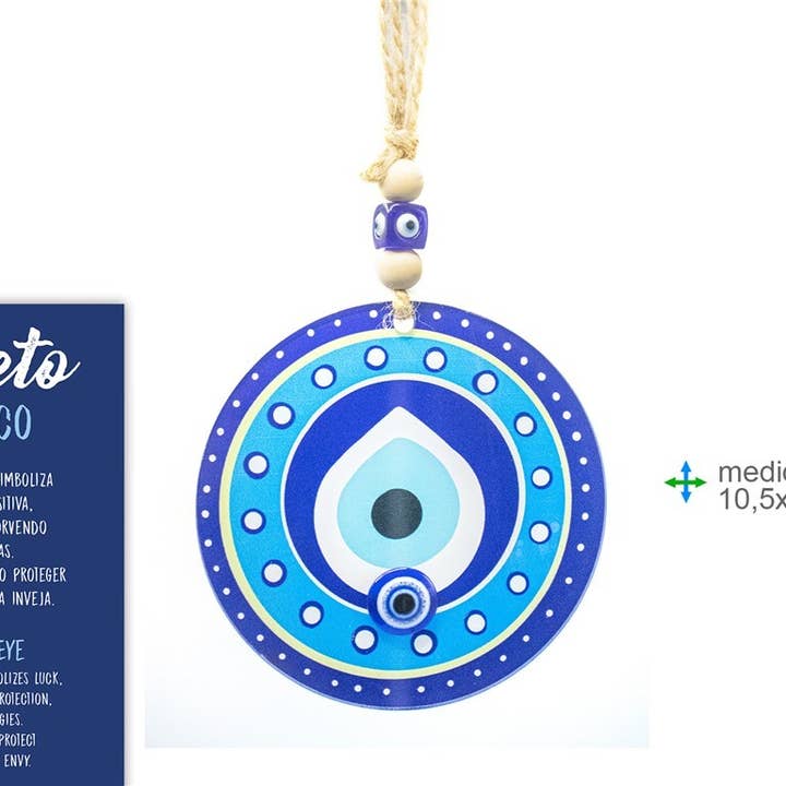 Turkish Eye Pendant 10, 5x20cm (6 pcs) #212 for wholesale by Esoterica Arte