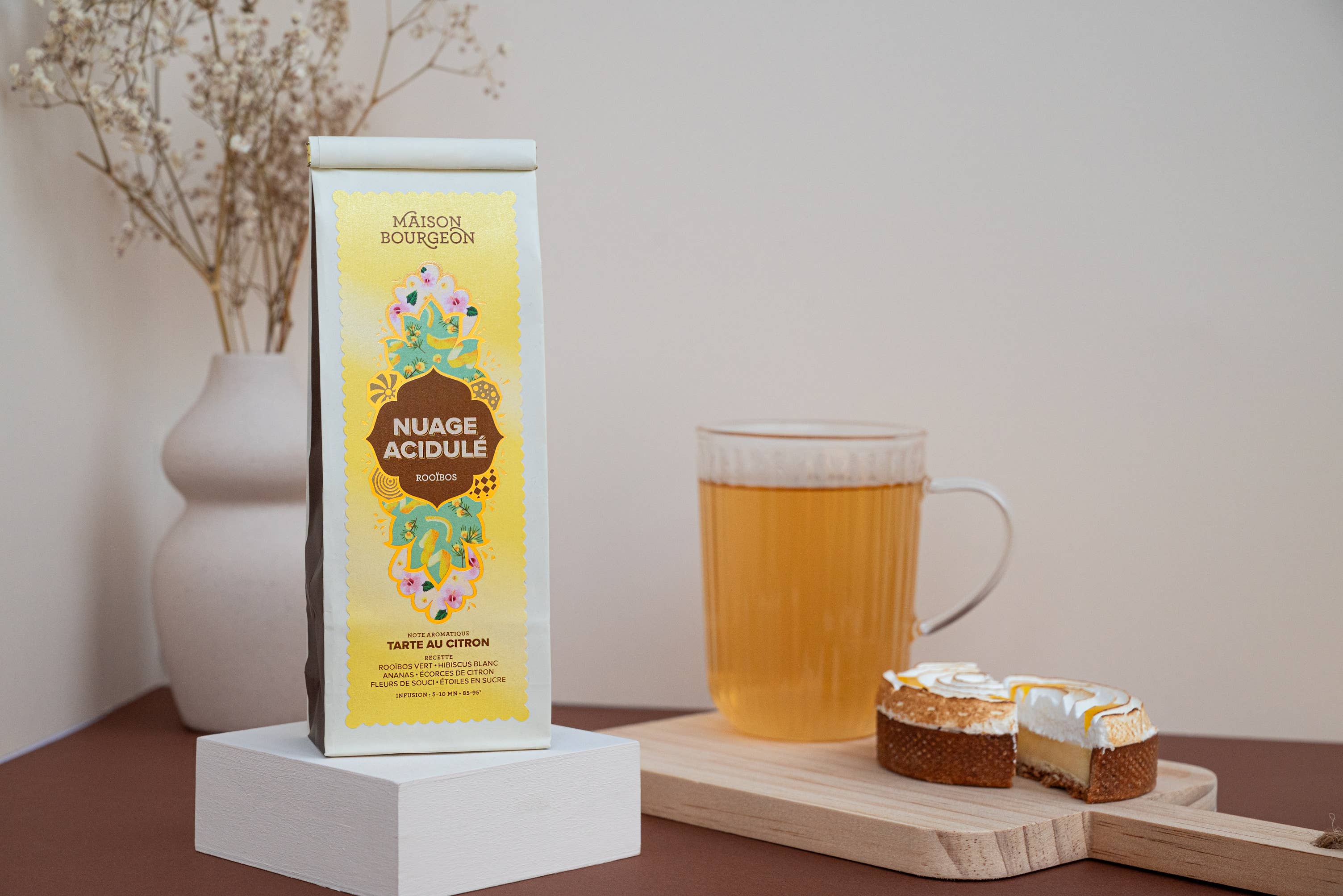 Maison Bourgeon - Wholesale Health/Detox Tea - Rooibos flavor lemon pie “Acidic Cloud”2