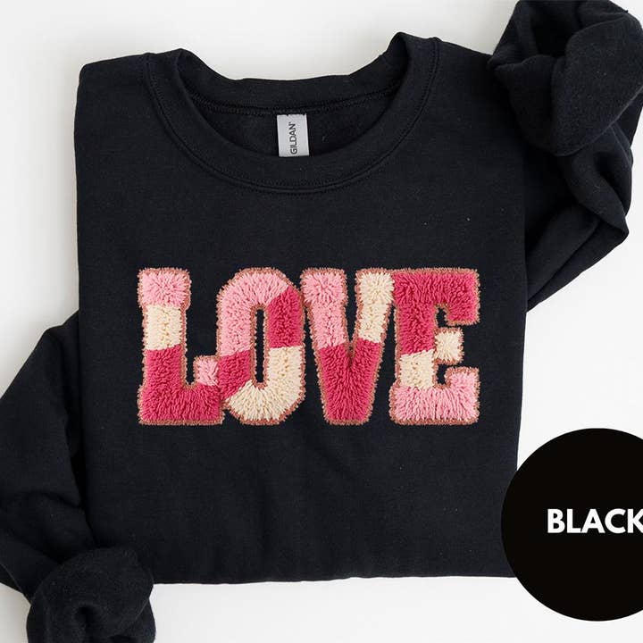 Camisola de Amor em Croché de Fio Falso, Camiseta Aconchegante de Dia dos Namorados por atacado de DLT Ecommerce