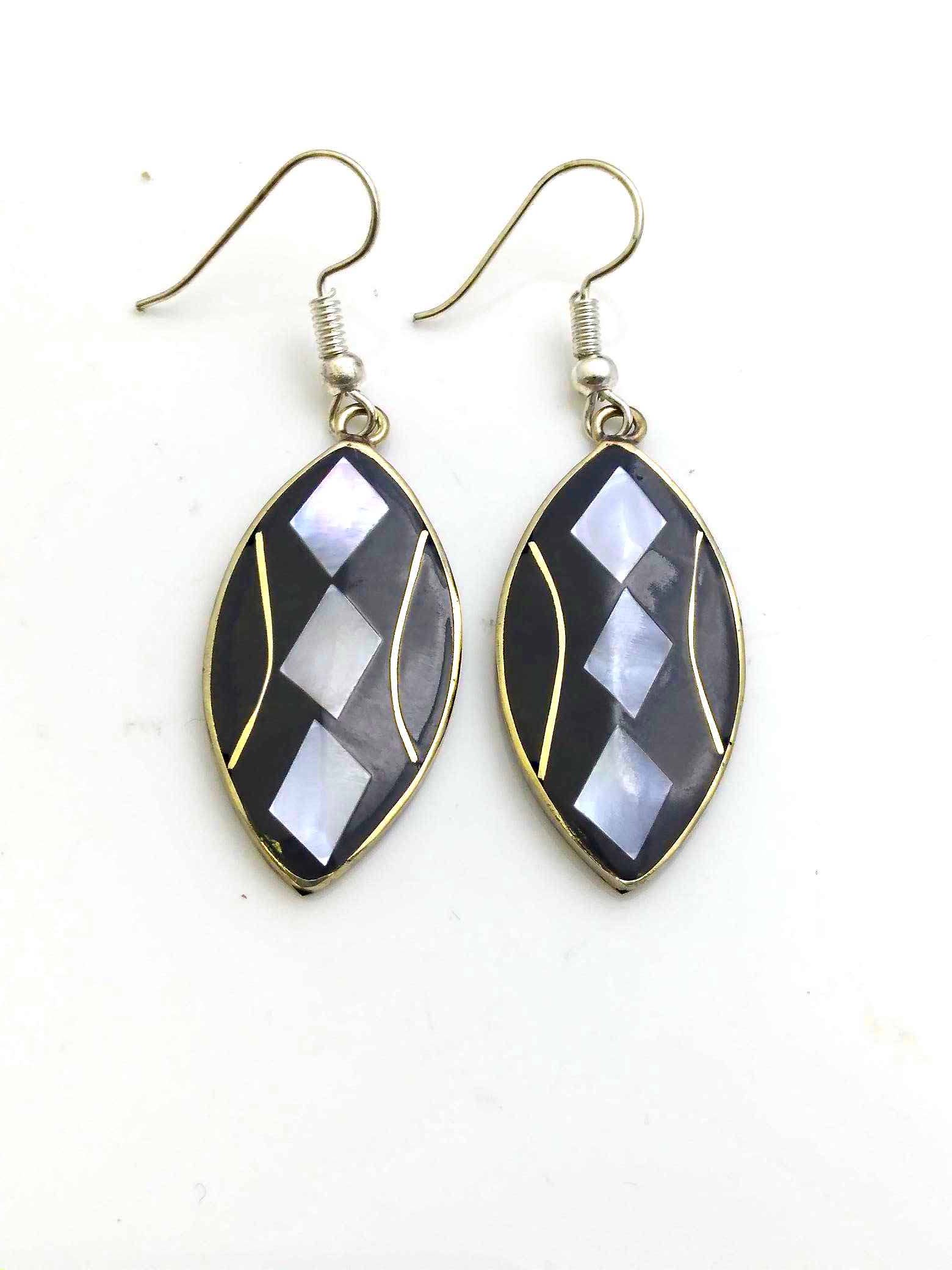 Costello International - Vente Boucles d'oreilles pendantes - La plus grande variété de boucles d'oreilles artisanales incrustées de mosaïque mexicaine68