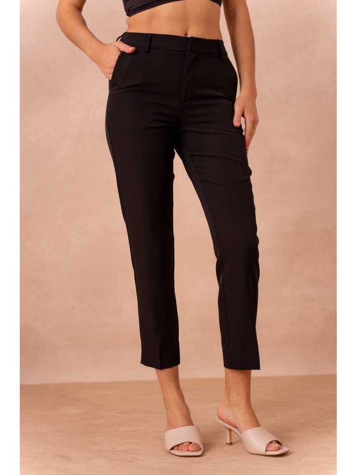 Attentif Paris - Wholesale Broek - Dames - Attentif Paris tijdloze high-waisted sigarettenbroek