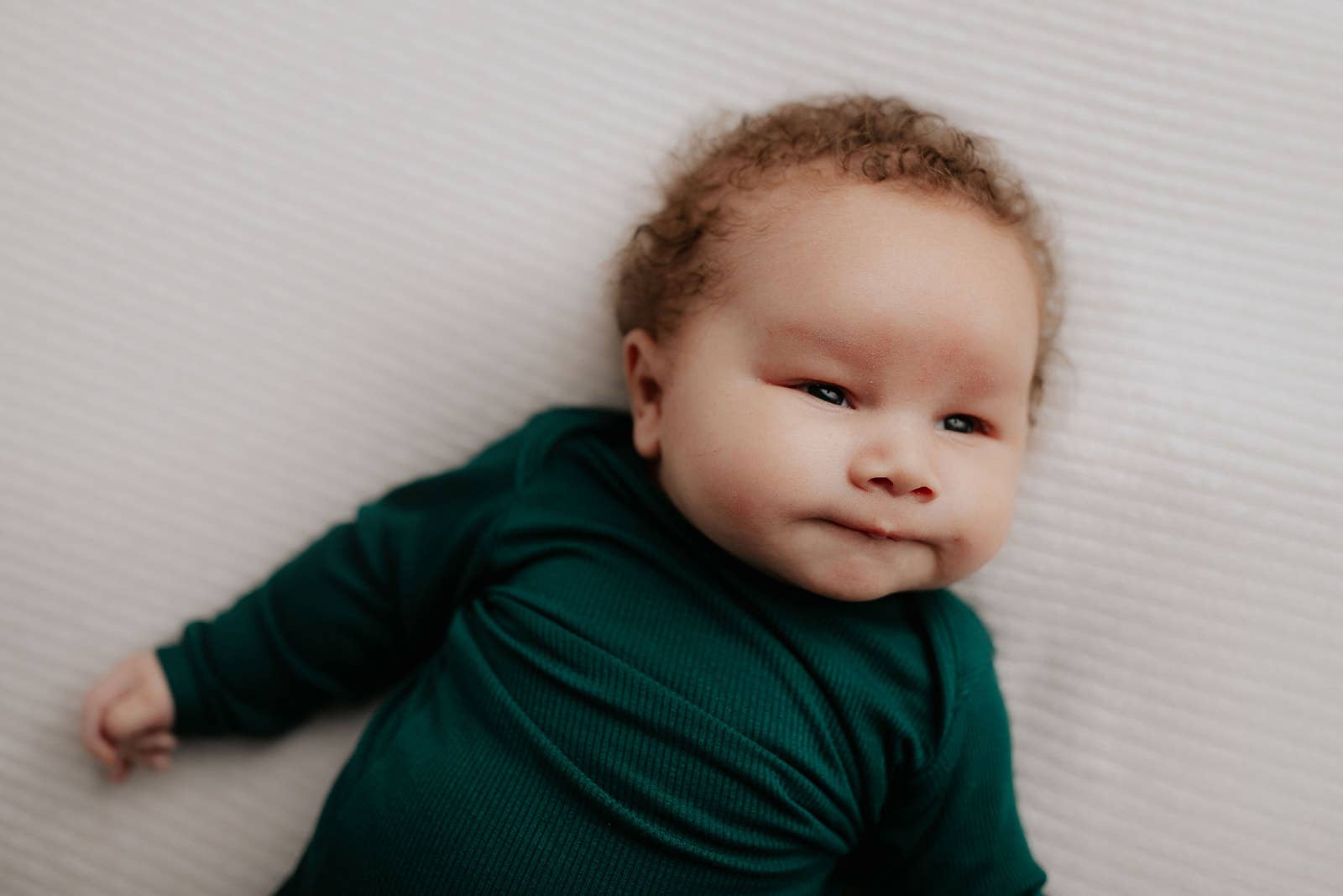 Three Little Tots - Wholesale Babygown - Baby - Forest Green Ribbed Knotted Newborn Baby Gown Sleepwear5