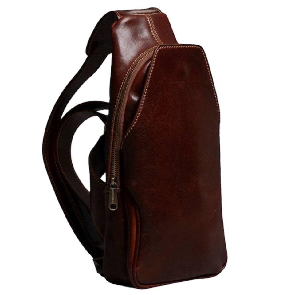 MODARNO - Wholesale Messenger Bag - Men's - Modarno Men's Genuine Leather Bag Marsupio One-Shoulder Jump0