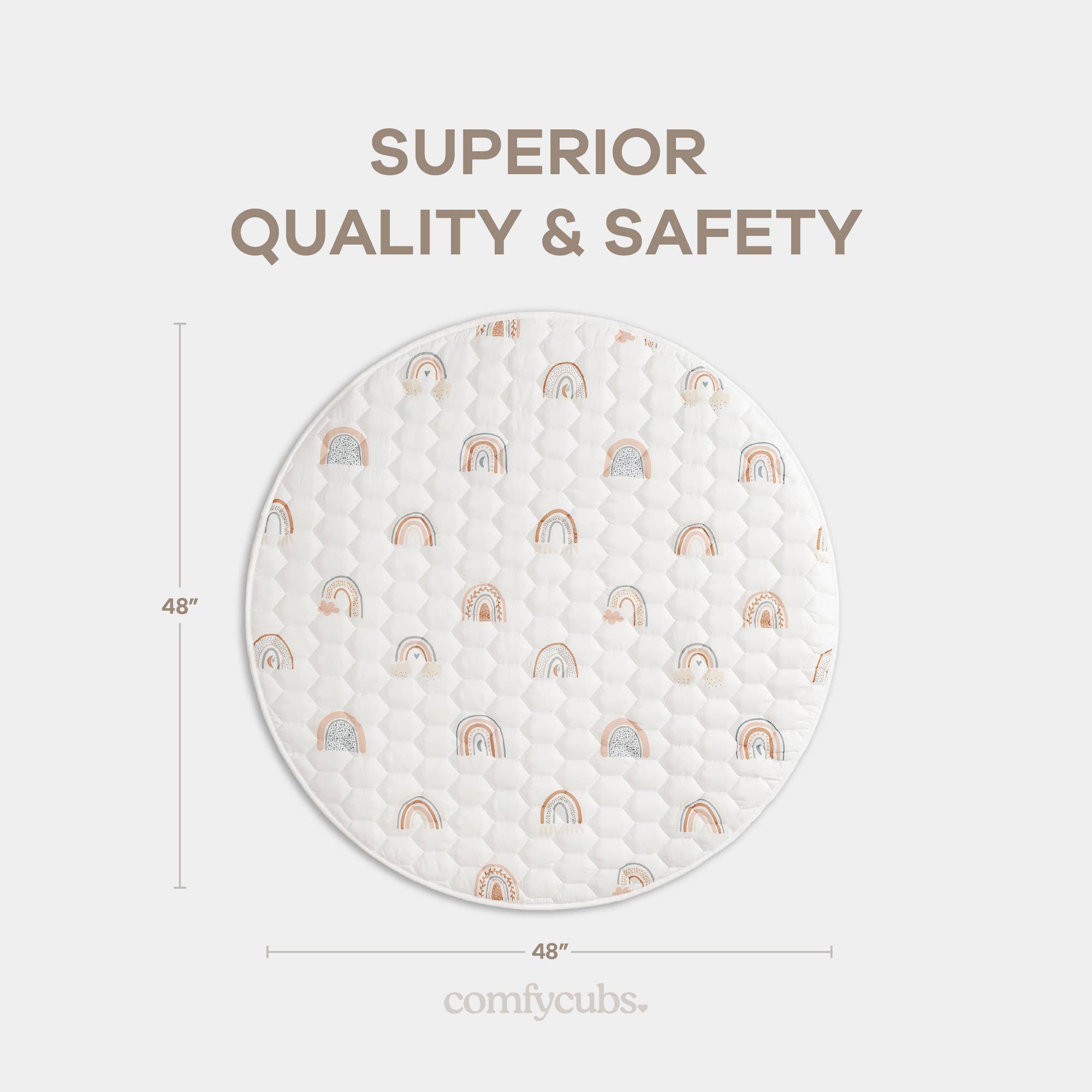 Comfy Cubs - Wholesale Play Mat - Kids & Baby - Premium Play Mat, Quilted Baby Mat for Floor by Comfy Cubs67