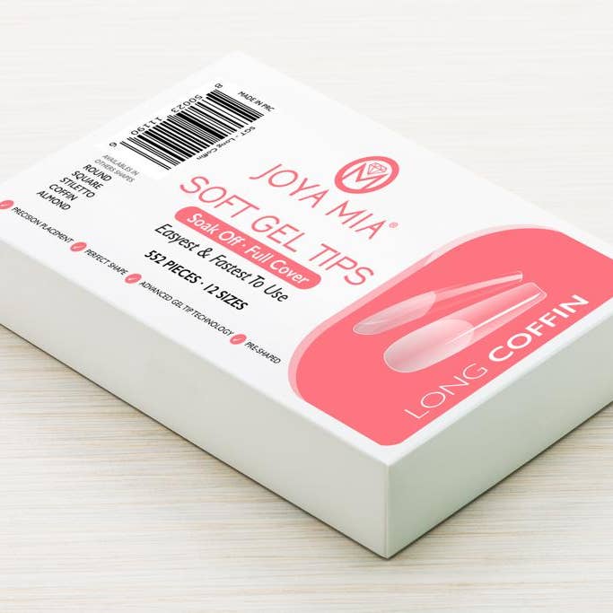 JOYA MIA - Wholesale Press-on/fake nails - Soft Gel Nail Tips Full Cover - Clear Soft Pre-buff PMMA False Press on Nail Tips3