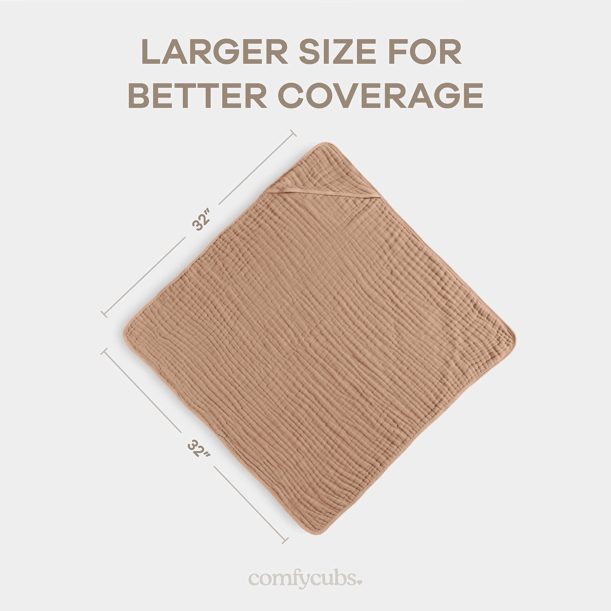 Comfy Cubs - Vendita all'ingrosso Asciugamano con cappuccio - Bambini e neonati - Asciugamano con cappuccio per neonati, 6 strati 100% cotone mussola di Comfy Cubs47