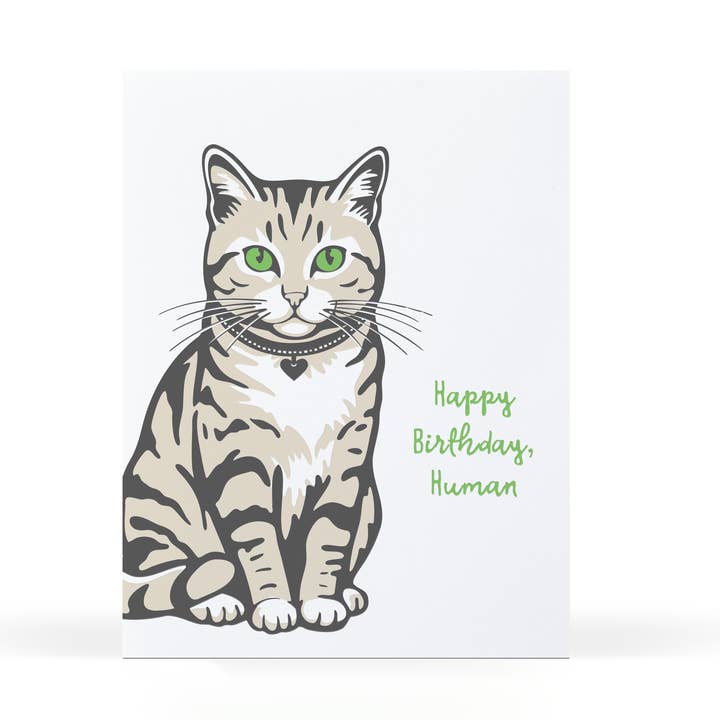 Birthday Kitty Greeting Card for wholesale by Sweet Bippy Press