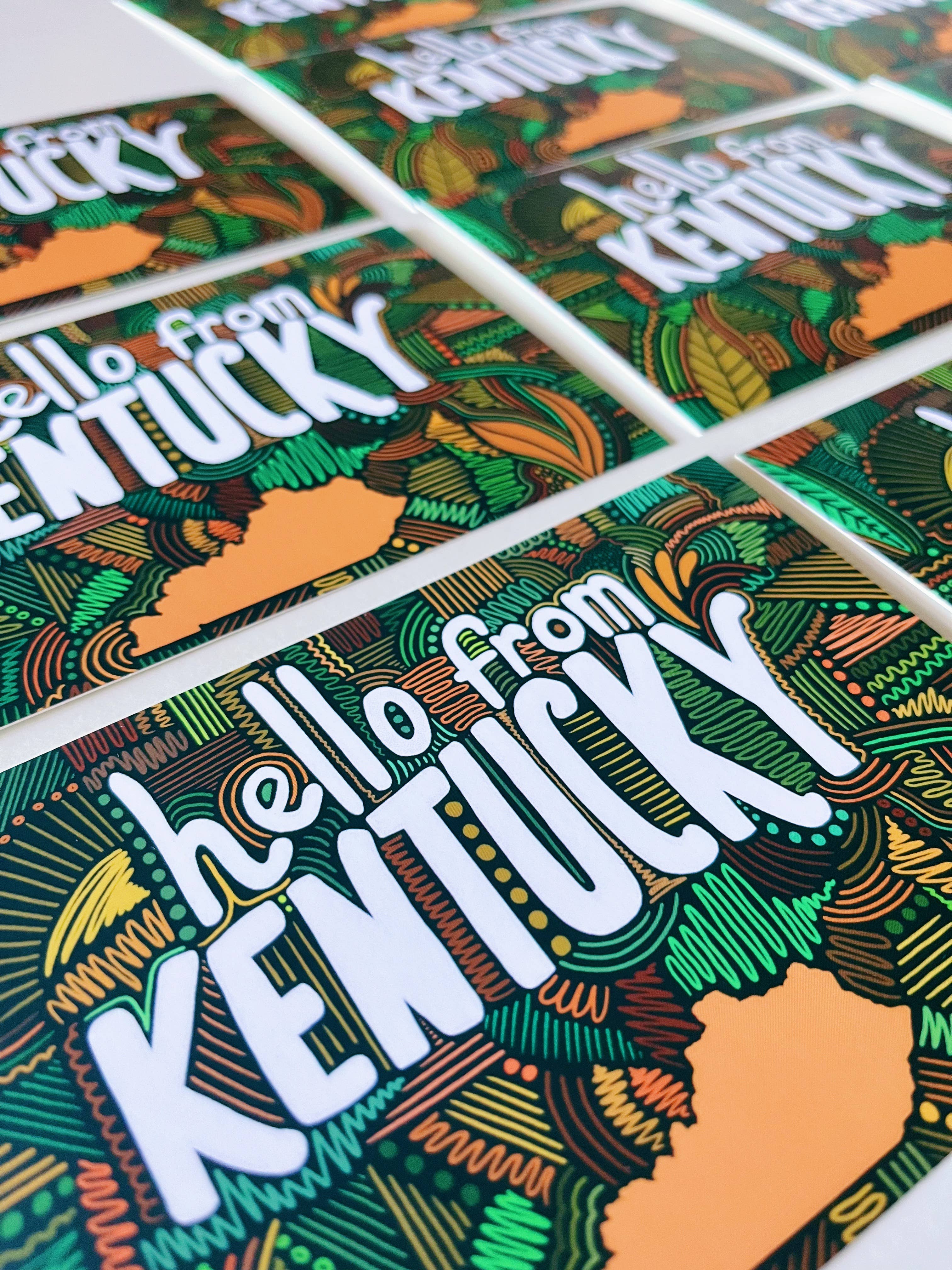 Jessica Holly Creative - Wholesale Postcard - 'hello Kentucky' Soft Touch Postcard, 4x6in11