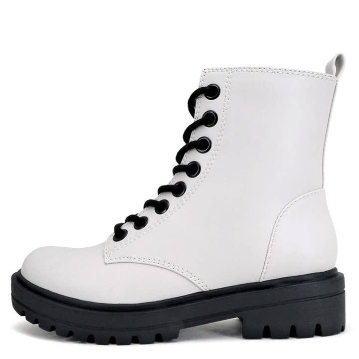 Mars Sky Shoes Wholesale - Wholesale Combat/Military Boots - Women's - Soda EPSOM Women Lug Sole Lace-up Military Combat Boots