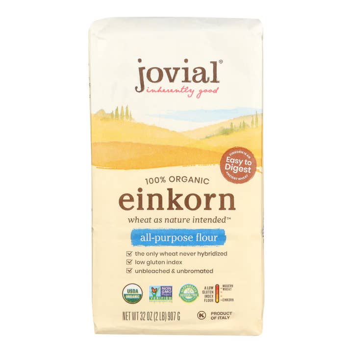 Jovial Organic Einkorn All-Purpose Flour, 32 Oz, 10-Pack for wholesale by Everyday Supply Co