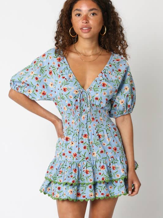 Tutina floreale Jimmy per la vendita all'ingrosso da parte di Olivaceous