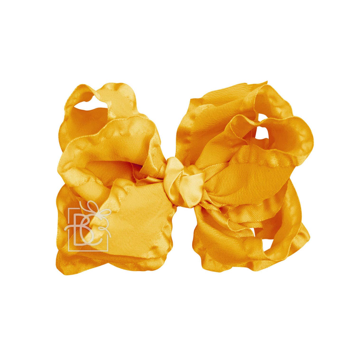 Beyond Creations, LLC - Wholesale Hair Bow - Kids - DOUBLE RUFFLE BOW ON CLIP56